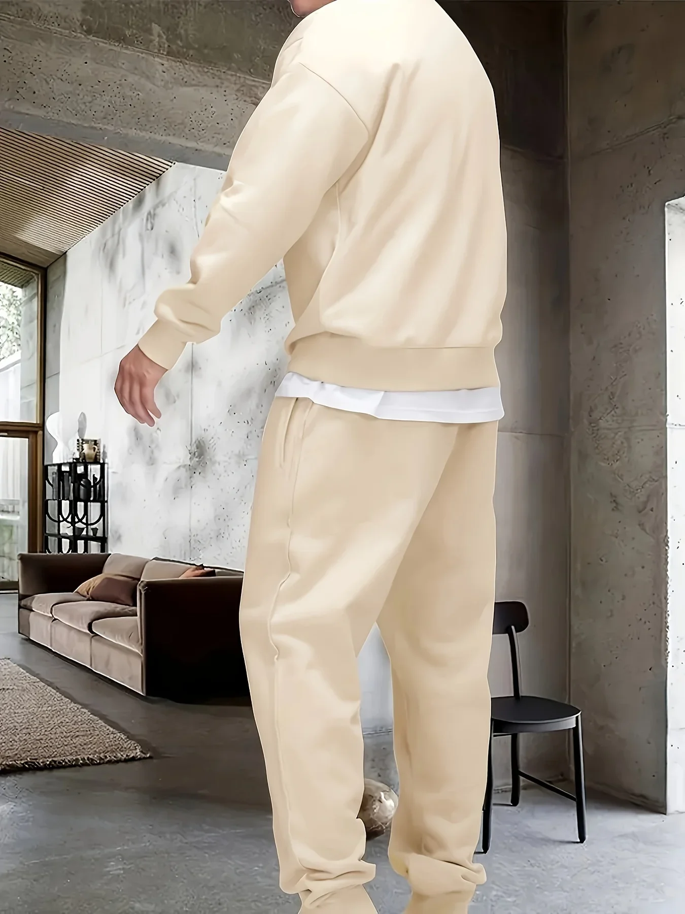 Herrenbekleidung Frühlings- und Herbstmode hochwertiges Fitness-Freizeitsport-Set Pullover Hoodie + Jogginghose zweiteiliges Set