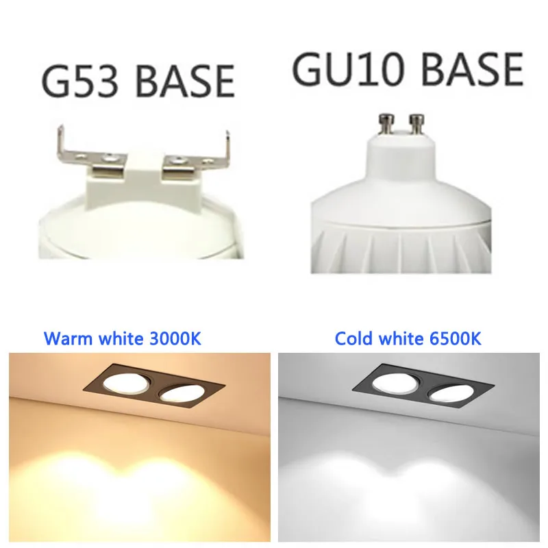 Fashion AR111 LED Spotlight Light Bulb 12W 20W 25W G53 GU10 Dimmable Lamp COB ES111 AC110V 220V Warm White Cold White