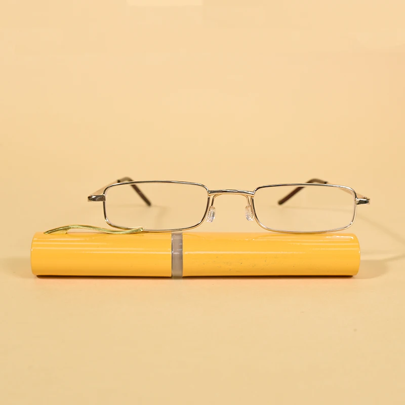 نظارات قراءة رفيعة خفيفة الوزن محمولة مع حافظة أنبوبية نظارات قارئ للرجال والنساء نظارات صغيرة الحجم #4