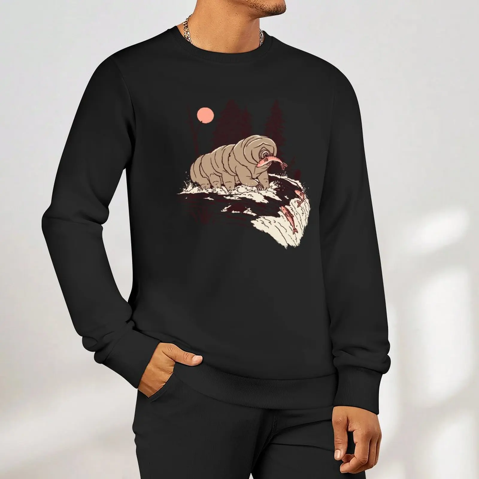 Water Bear Sweatshirt aesthetic clothing men's sweat-shirt set sweatshirt