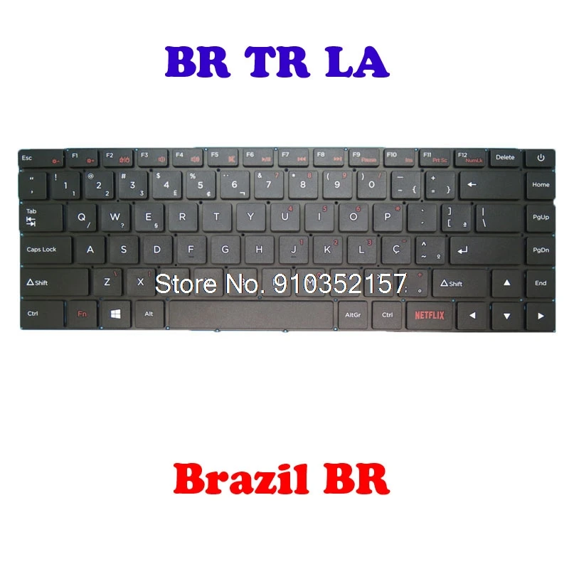 Laptop BR TR LA Layout Keyboard For SCDY-315 Brazil BR Turkey TR Latin America NO Frame