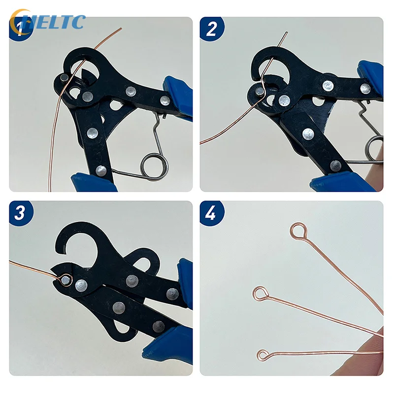 Juego de alicates rodantes de alambre de 1,5/2,25/3mm para bobinado de alambre, reparación de doblado, herramienta de fabricación de joyas, alicates de punta redonda para envolver anillos de alambre