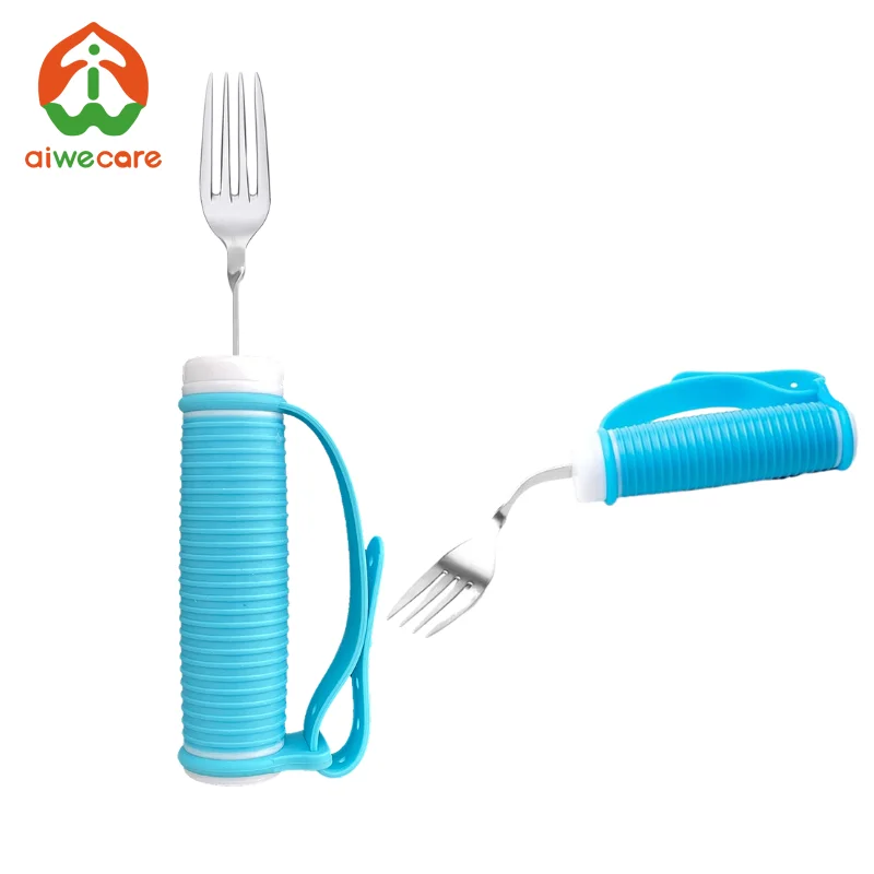 

Столовые приборы Aiwecare Easy Grip | Вилка с защитой от сотрясений для пожилых людей и инвалидов Функциональная столовая