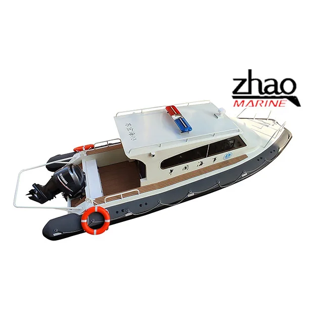 

8.6m Sport Rib Inflatable Boat 8.6m Hard Bottom With Aluminum Hull Racing Boats Series