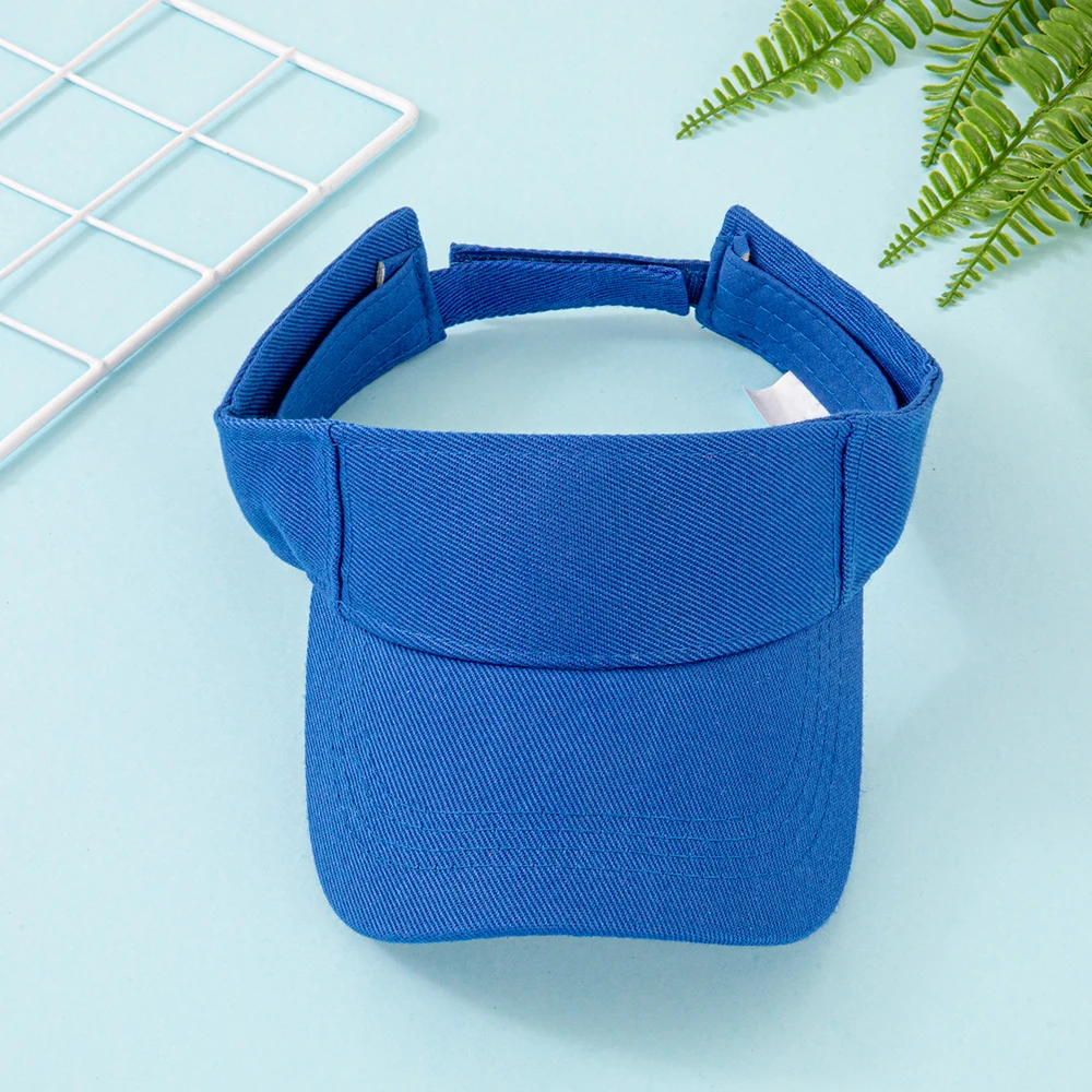 Baumwoll-Sonnenblende für Damen und Herren – Verstellbare Baseballkappe mit offenem Oberteil für Sport, Laufen, Golf, Strand – Mehrere leuchtende Farben – Detail 12