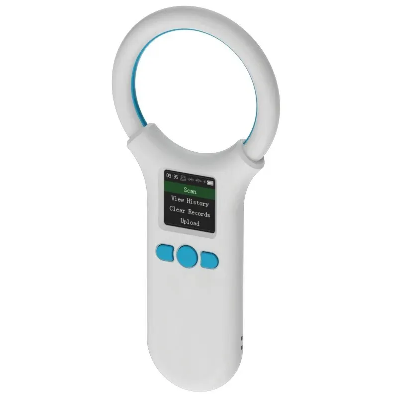 W91A Animal RFID Reader 134.2Khz/125Khz Pet FDX-B EMID Adjustable Sound Brightness USB Dog Cat Horse Handheld Microchip Scanner