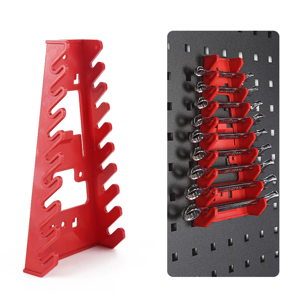 Plastic Storage Tools Wrench Spanner Sorter Holder Wall Mounted Tray Rack Storage Organizer Household Socket Tool Organizer