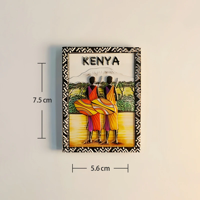 Tanzania Africa Travelling Souvenirs Fridge Magnets Creative Home Decoration Resin Fridge Magnetic Stickers 