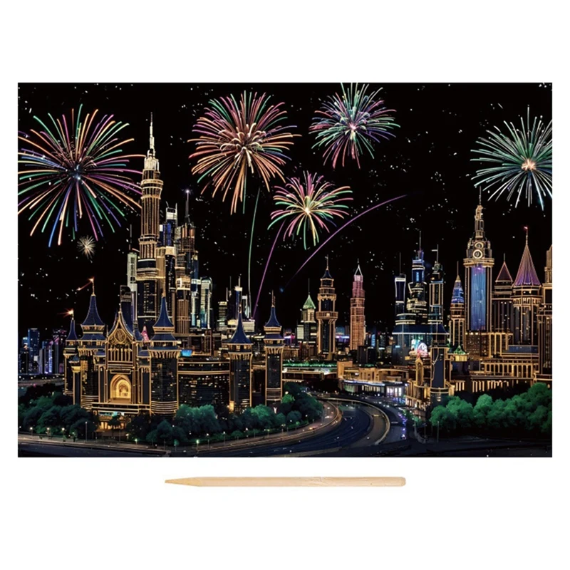 N11R--Handmade-Accessories-Adults-Scratching-Drawing-Decompression-Tool-Toy-Scraping-Painting-Birthday-Gift-DIY-Craft