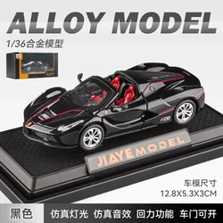 1:36 Ferrari Laferrari convertible Alloy Model Car Toy Diecasts Casting Sound and Light Car Toys For Children Vehicle X75