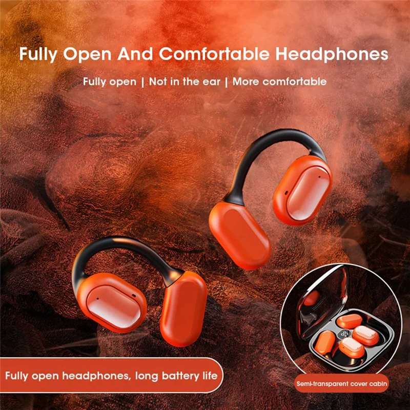 A57G-Беспроводные наушники Bluetooth 5,3, водонепроницаемые спортивные наушники с шумоподавлением, ушные крючки, стереогарнитура для телефона