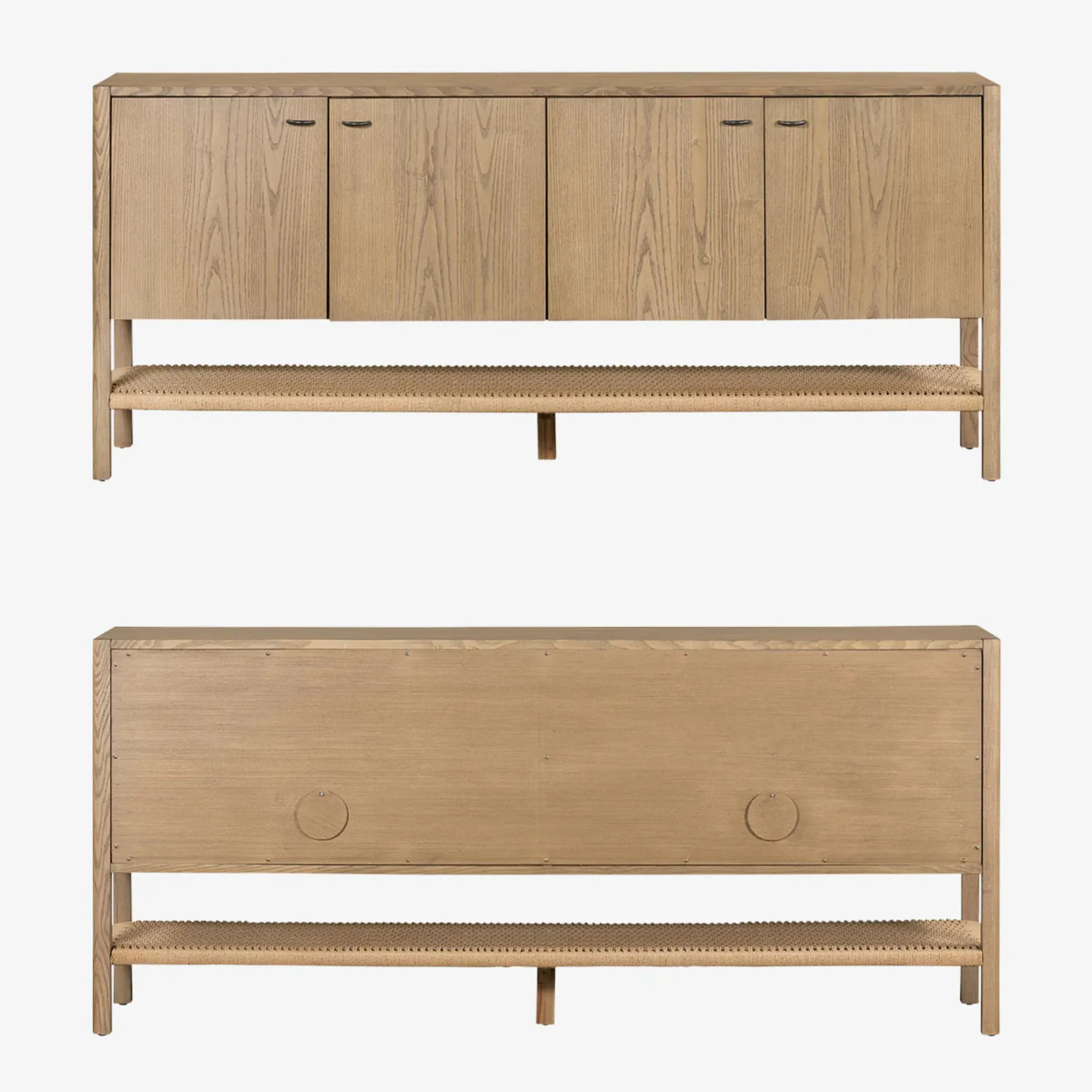 

French Retro Solid Wood Entrance Cabinet American Sideboard for Home & Hotel Furniture New Living Room Storage Cabinet