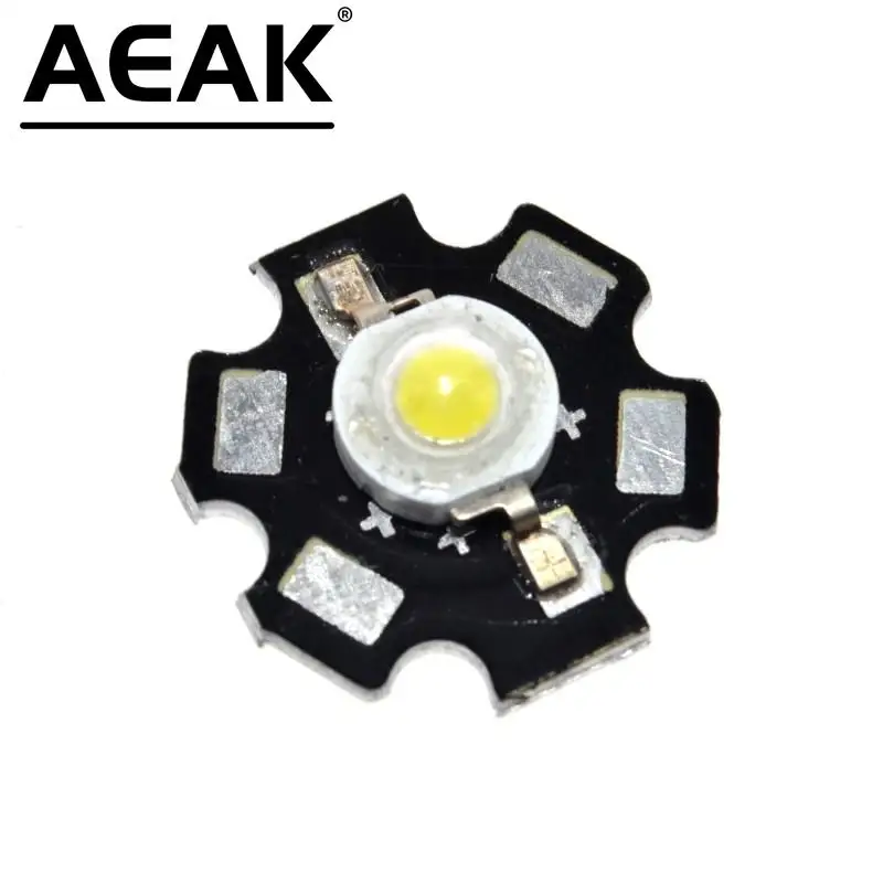 10PCS Real Original Epistar Chip 3W LED Bulb Diodes Lamp 220lm-240lm White LED Bulbs Light 20MM 700MA 3.2-3.4V AEAK