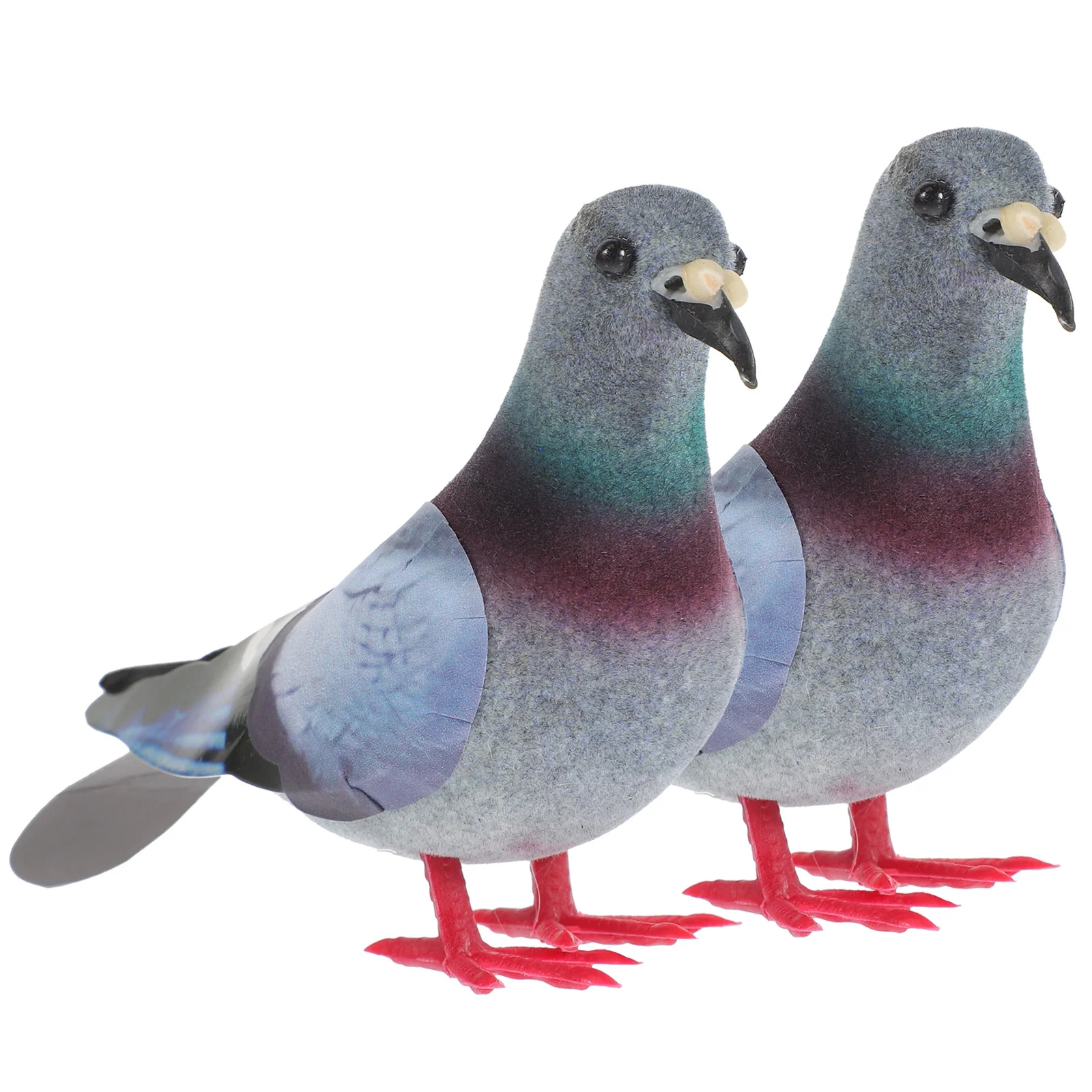 

2 Pcs Simulation Pigeon Model Fake Pigeons Garden Statues Yard Lawn Ornaments Foam Foams Dove Figurine