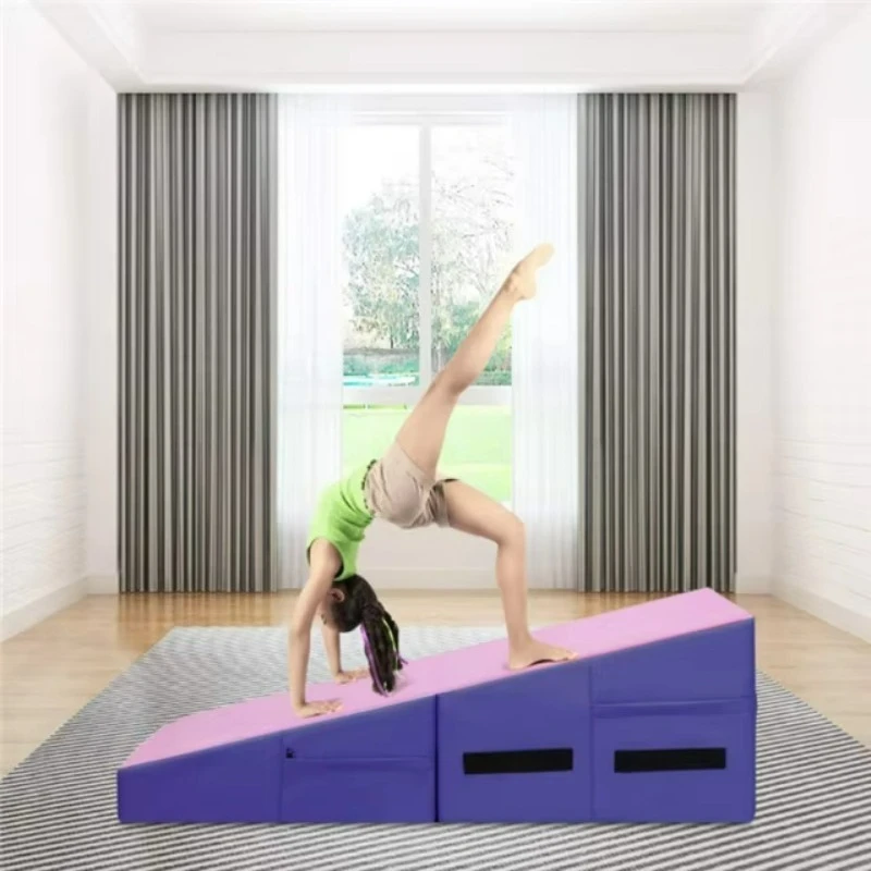 

Triangle Foldable Tumbling Incline Mat Stable Sloped Build For Fitness Training And Skill Practice Best Choice