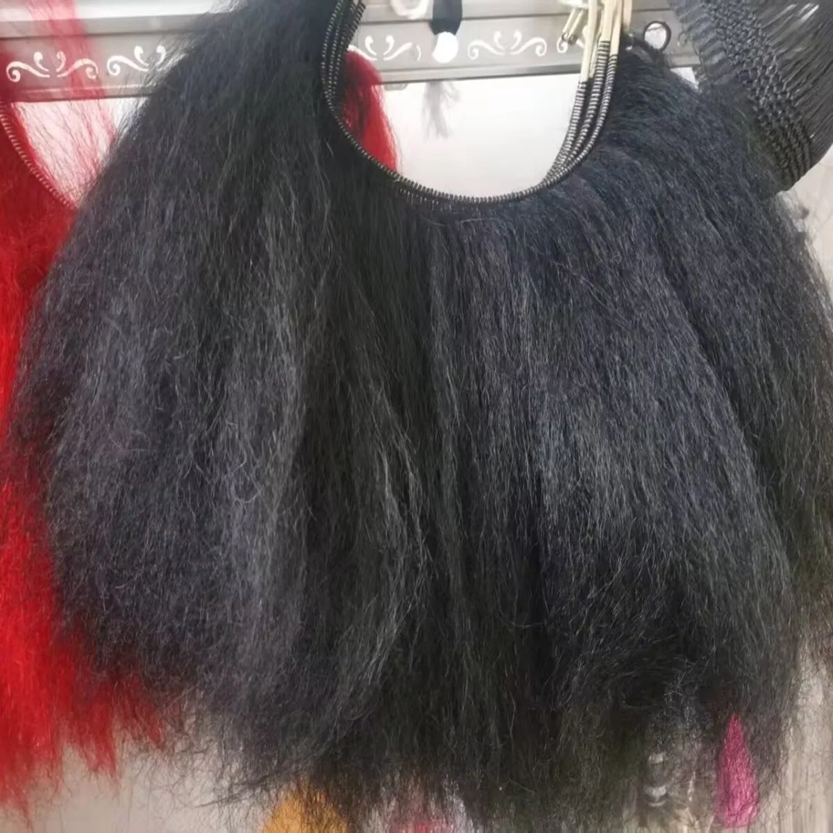 Theater opera yak hair performance beard yak hair thickening [about 40 cm] copper strip beard mouth beard