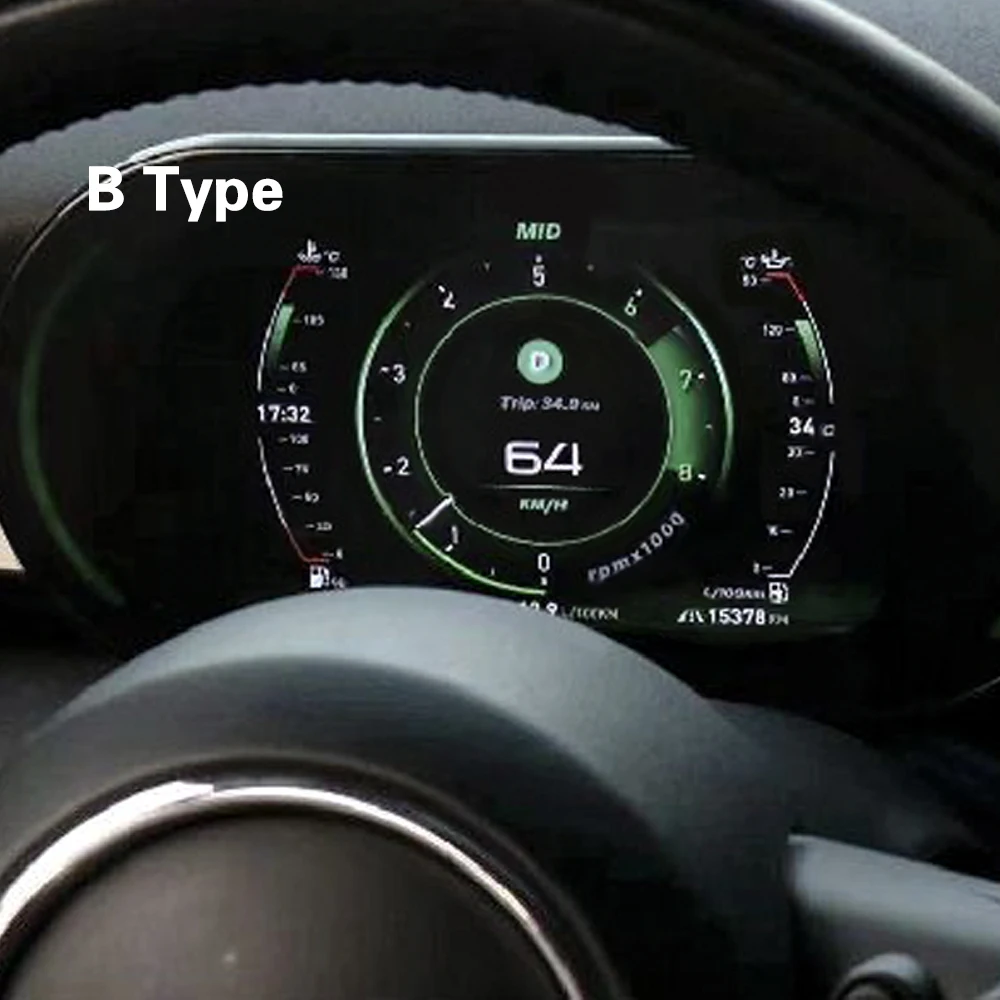 مجموعة الأدوات الرقمية لسيارات BMW Mini Cooper F54 F55 F56 F60 2014-2023 LCD لوحة القيادة عداد السرعة نظام قمرة القيادة الافتراضي لينكس #5