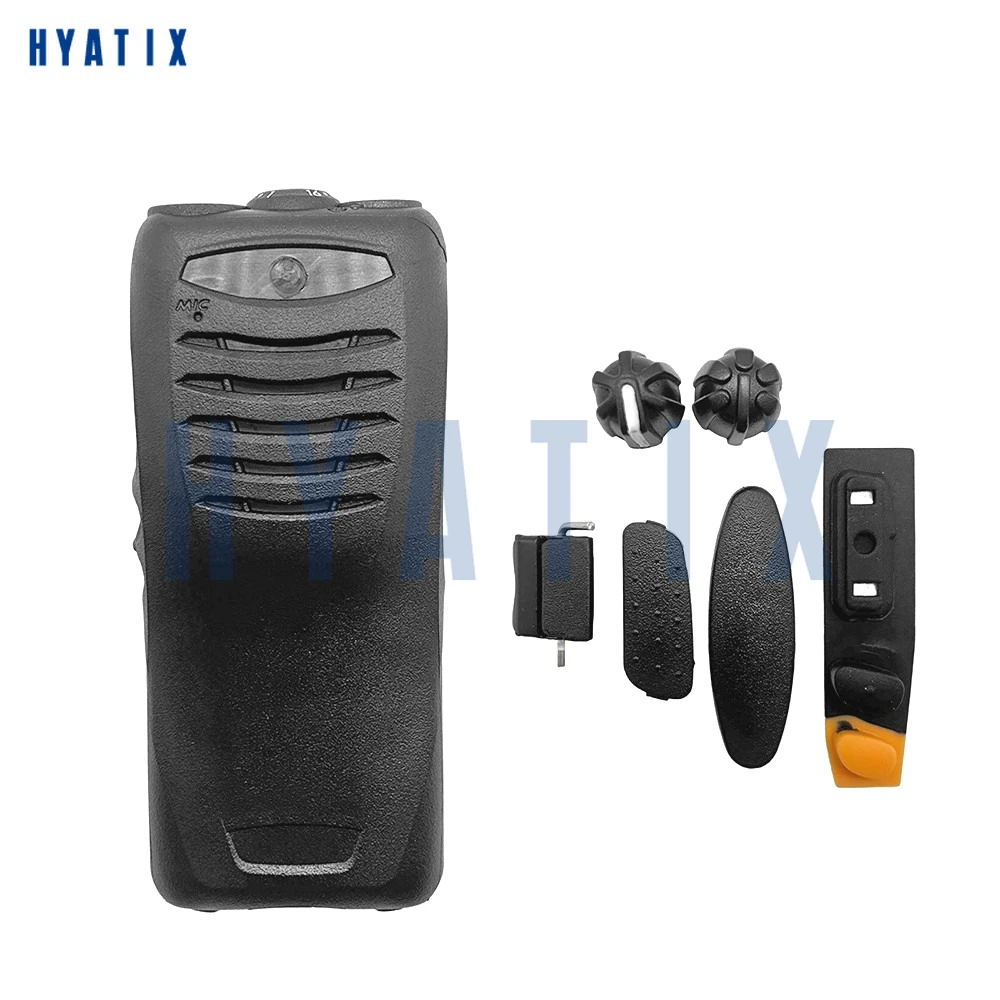 Front Housing Cover Case Kit with Knob Dust Cover for TK-3402 TK-2402 TK-2407 TK-3407 Radio Replacement Accessories
