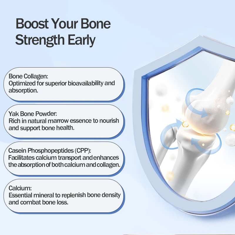 Calcium Glucosamine Chondroitin Capsules Triple Action Bone & Joint Support Supplement - Helps Maintain Bone Density & Mobility
