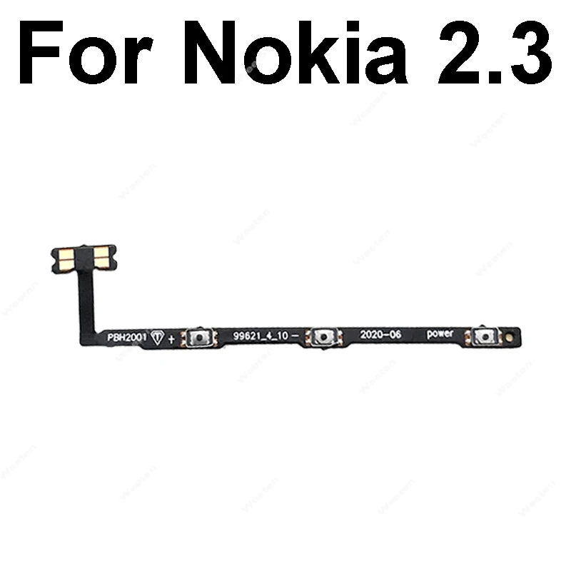 Volume Power Flex Cable For Nokia 2.2 3.2 4.2 6.2 1.3 2.3 5.3 8.3 1.4 2.4 3.4 5.4 Power Volume Side Button Flex Ribbon Parts