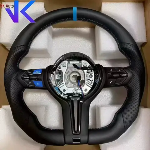 Flat Bottom M Sport Steering Wheel For BMW F01 F06 F10 F11 F12 F20 F21 F22 F25 F26 F30 F31 F32 F33 F34 F36 M3 F80 M4 F82 M5 F90