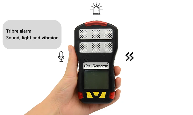 H2S NH3 O2 customized Multi Gas Detector with external gas pump 5 Gas Analyzer