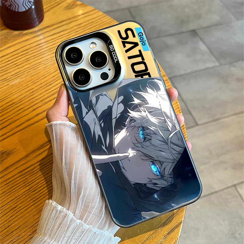 Cool Anime Jujutsu Kaisen Satoru Gojo Fall Shockproof Case For iPhone 15 14 Plus 13 12 11 Pro X Xs Max Shell Cover WK422