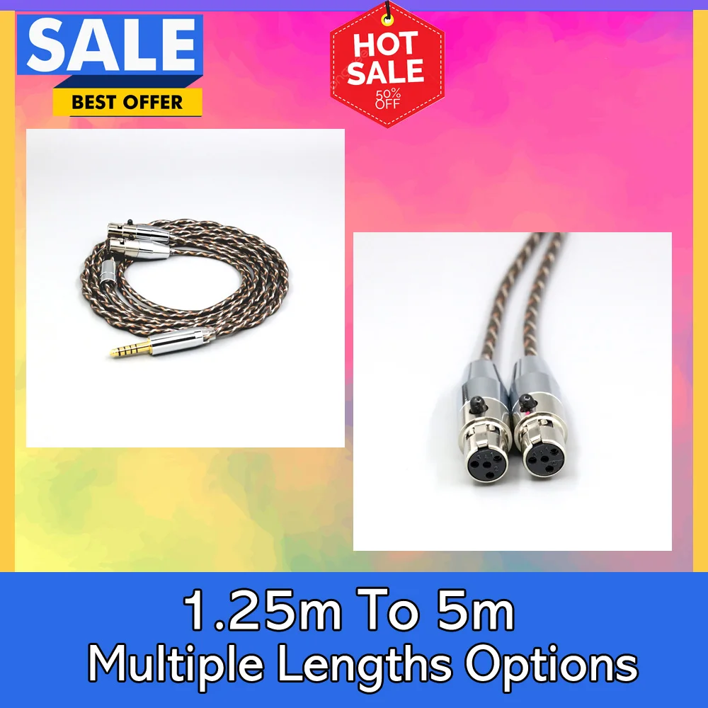 

TypeX 25AWG Litz Shielding 7n OCC Earphone Cable For LCD-3 LCD-2 LCD-X Audeze LCD-XC LCD-4z LCD-MX4 LN008881