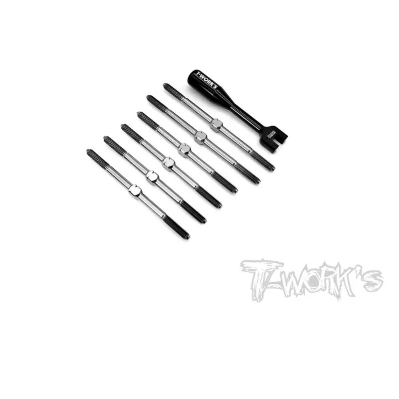 Original T works  TB-245 64 Titanium Turnbuckle Set ( For Schumacher COUGAR LD2/STOCK SPEC ) Professional Rc part