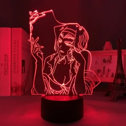 Manga 3D Anime LED Light para Decoração do Quarto Infantil, Cowboy, Bebop, Faye Valentine, Lâmpada de Cabeceira, Decoração do Quarto de Aniversário, Presente