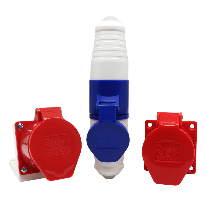 16A 32A Industrial Plug And Socket 3P/4P/5P Electrical Connector Waterproof Aviation Plug And Socket