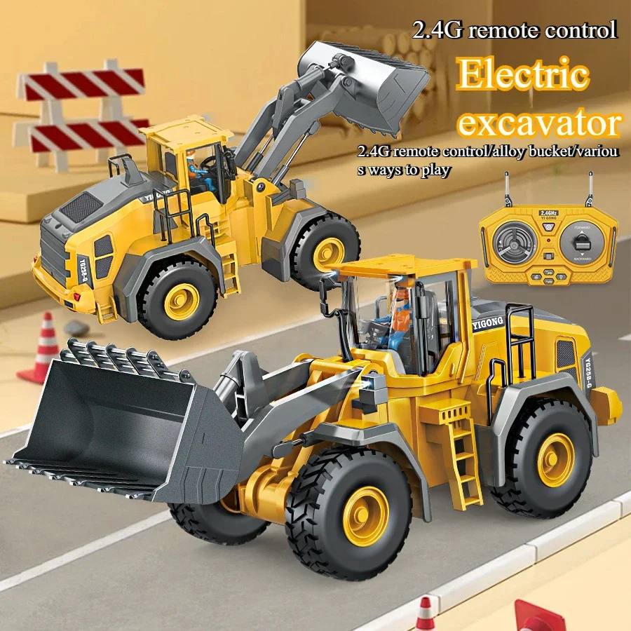 1:24, 2.4G Remote Control Rechargeable Construction Bulldozer, Simulating The Operation of A Real Machine with Sound and Light