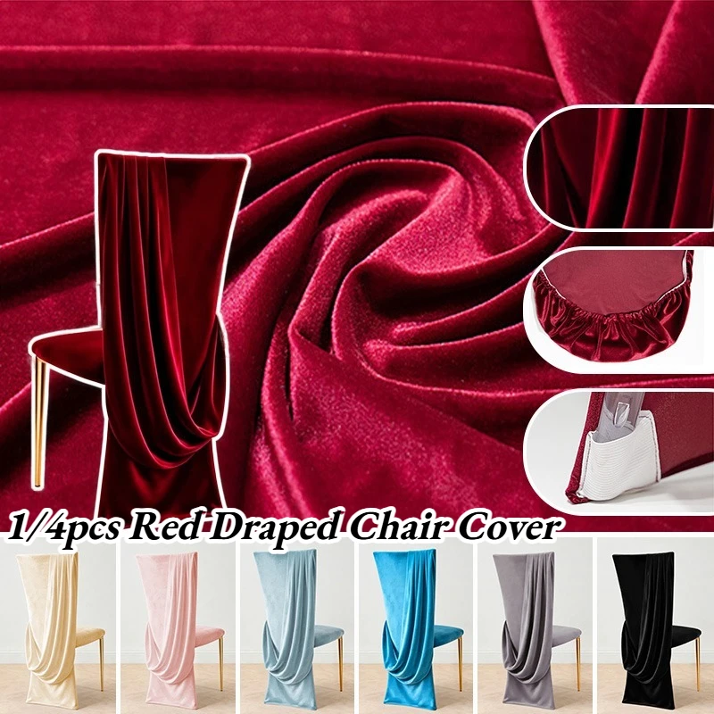 1-4-pezzi-coprisedia-rosso-drappeggiato-coprisedia-decorativo-per-banchetti-nuziali-coprisedia-in-velluto-tinta-unita-per-hotel-e-feste-di-matrimonio