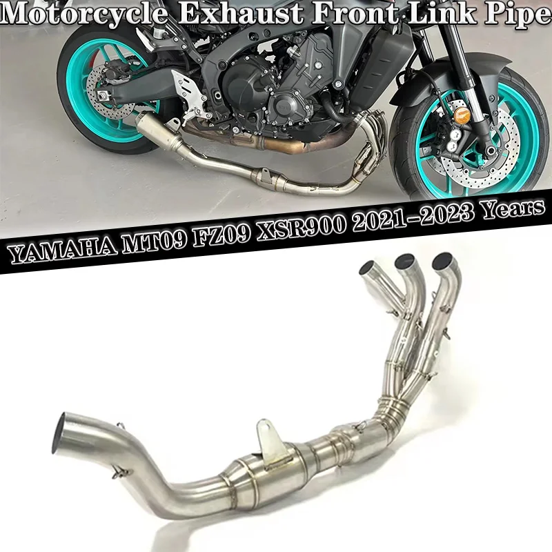 

Slip On For Yamaha MT-09 MT09 FZ 09 2021 2022 2023 Motorcycle Exhaust Systems Modified Front Link Pipe Escape Moto Muffler