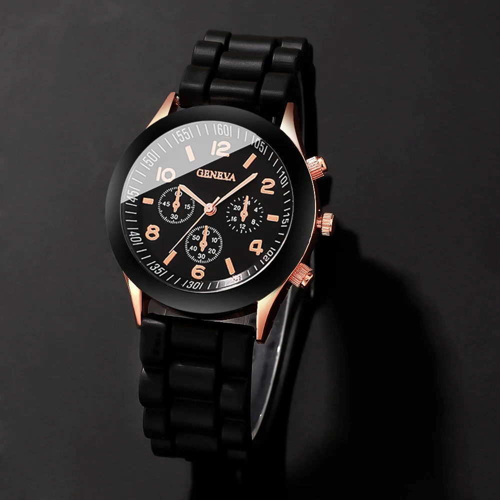 4pcs Fashionable, Minimalist, and Versatile Men AND WOMEN'S Couple Watch Pairing with Love Bead Bracelet Set