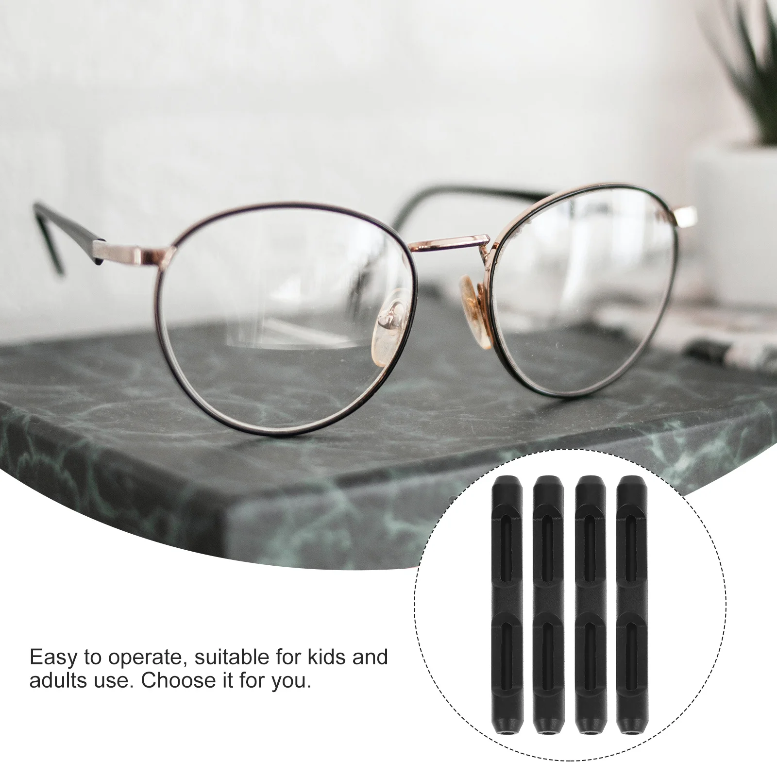 

Eyeglass Ear Cushions Anti Slip Silicone Temple Tips For Glasses Daily Wear Outdoor Sports Eyeglass Retainers Silicone