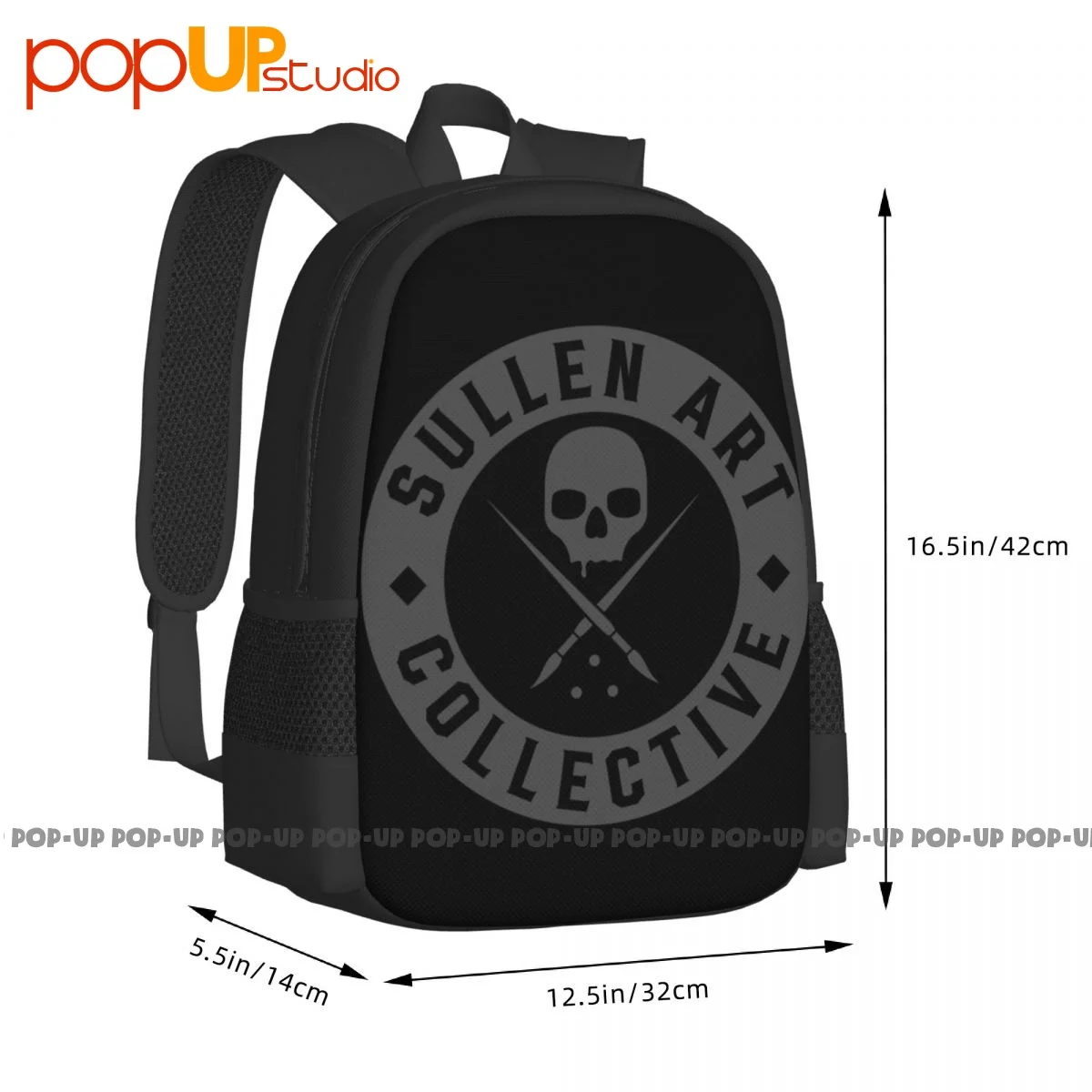 Sullen Everyday Badge Backpack Large Capacity Vintage Art Print Sports Bag Bags For Travel