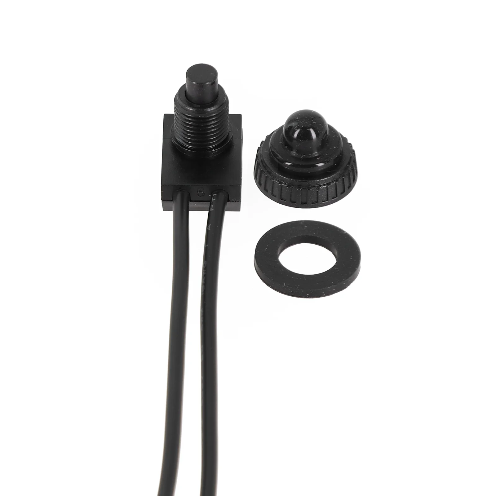 for durable Push Button Switch On-Off Switch Protective Red/black Rubber Cover Self-locking Sturdy Light  for