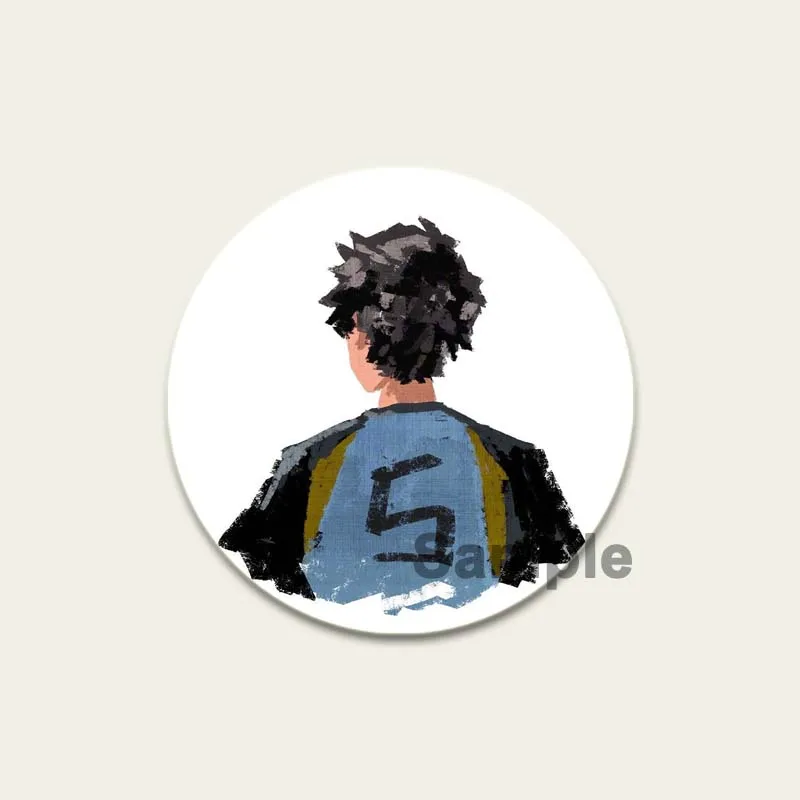 Anime Haikyuu!! Brooches Round HD Print Handmade Pins Shoyo Hinata/Tobio Kageyama/Daichi Sawamura/sugawara Koushi Cartoon Badge - Image 5