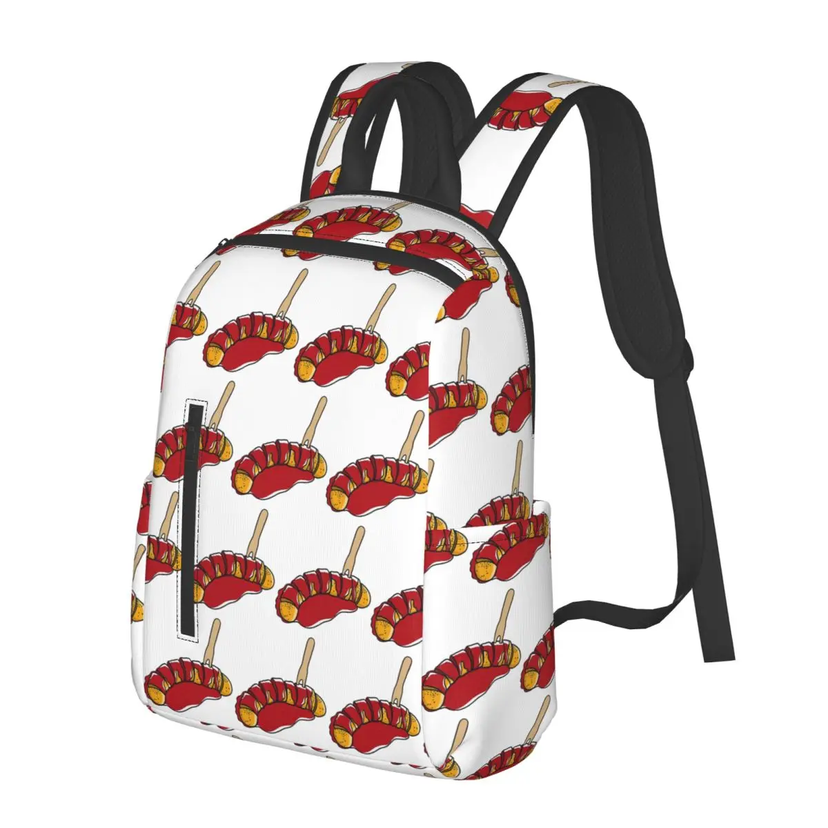

Currywurst Pure Student Backpack School Bag Hiking Travel Daypack for Men Women Bookbag Shoulder Bags