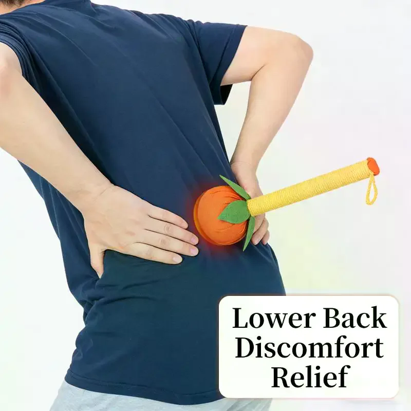 Ai Cao Meridian Massage Hammer Persimmon-Shaped Handheld Tool For Full Body Therapy Neck, Shoulder