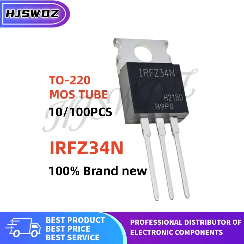 10/100PCS New IRFZ34NPBF IRFZ34N IRFZ34 N-channel MOS field effect transistor TO-220