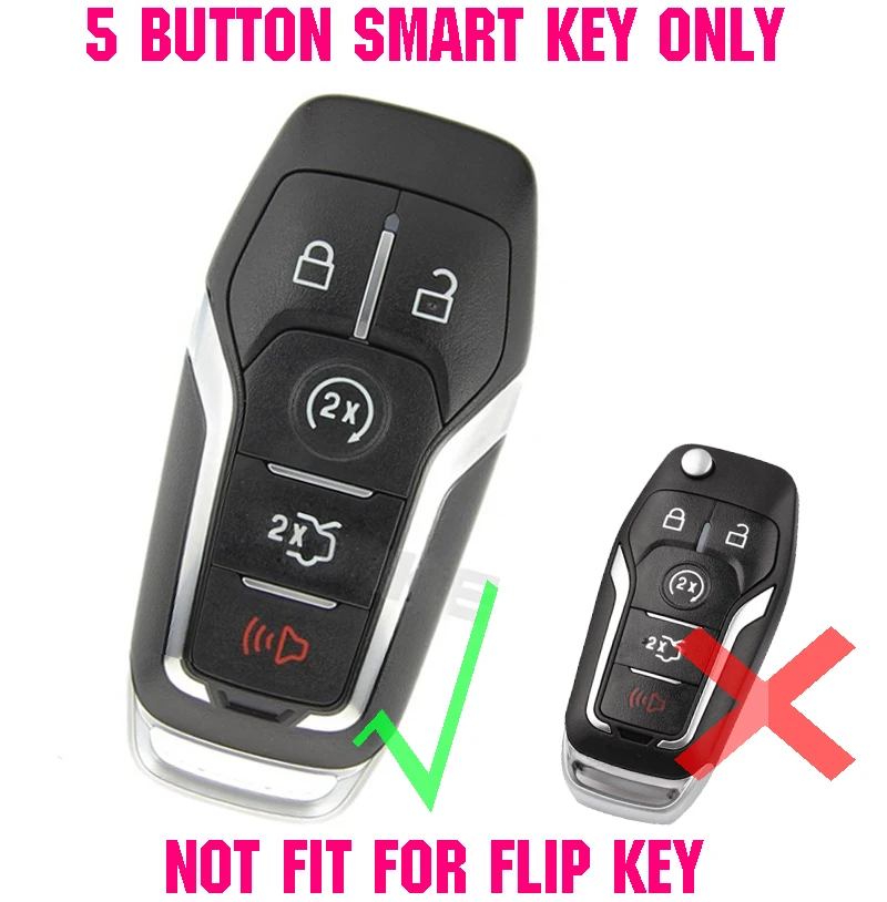 Silikonowe etui na klucze do Forda Fusion Mondeo Mustang F-150 Explorer Edge do Lincoln MKZ MKC Keyless Fob Holder Protector