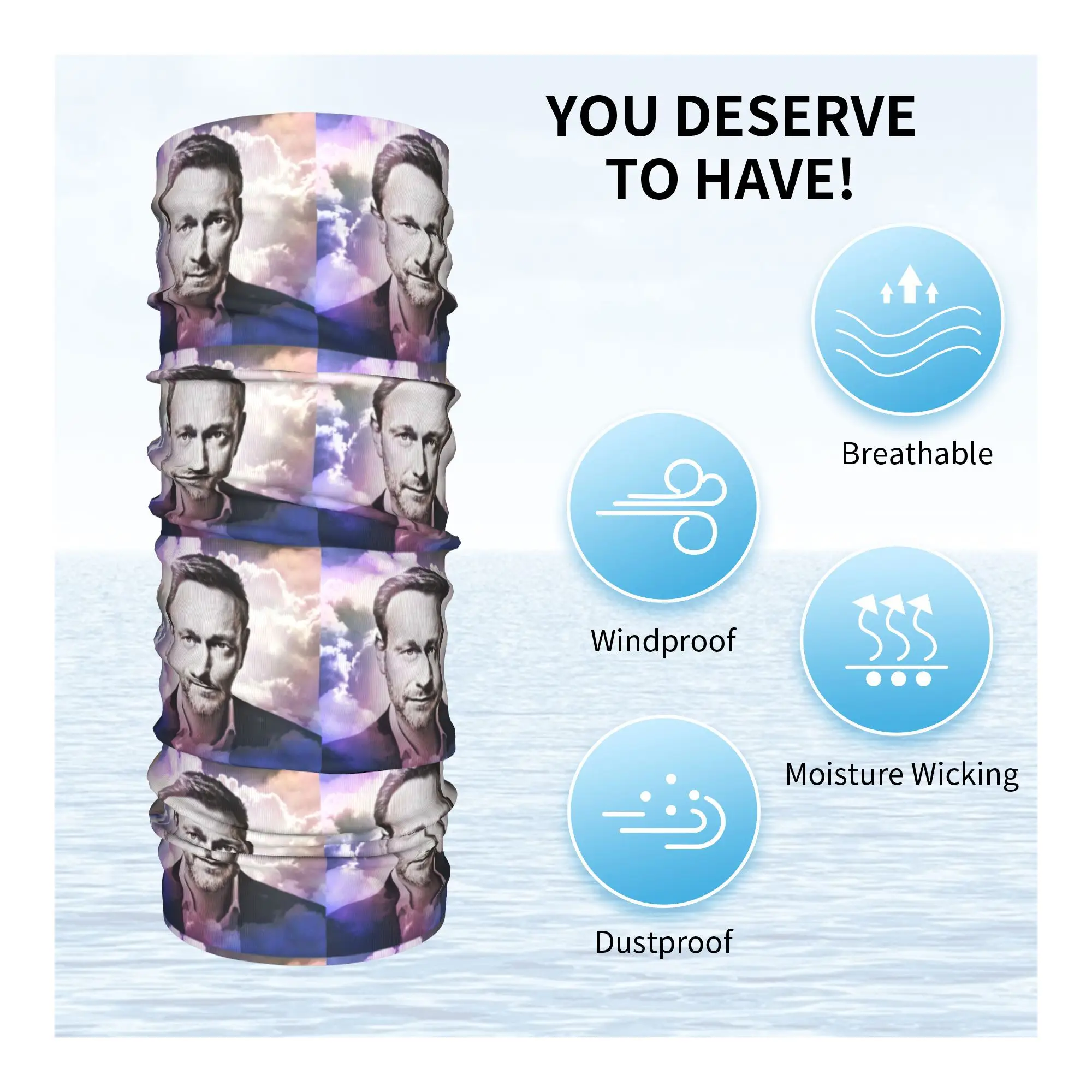 Legend Christian Lindner Minister Of Finance  Bandana Neck Gaiter Printed Wrap Scarf Multifunction Headband Riding Unisex Adult