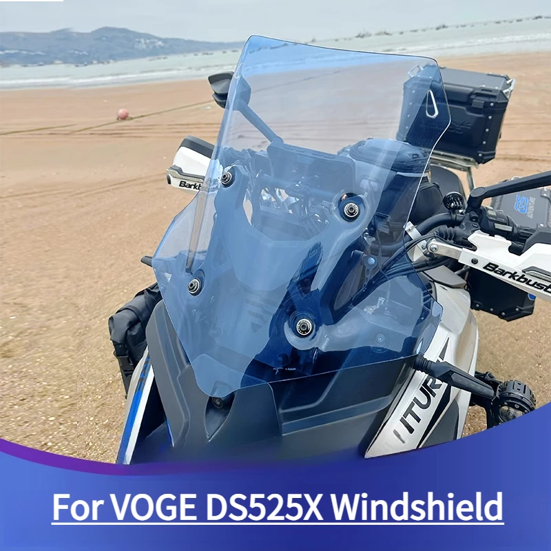 For VOGE DS525X Modified Front Windshield 525DSX Windshield Heightening and Widening Imported Windshield Motorcycle Accessories