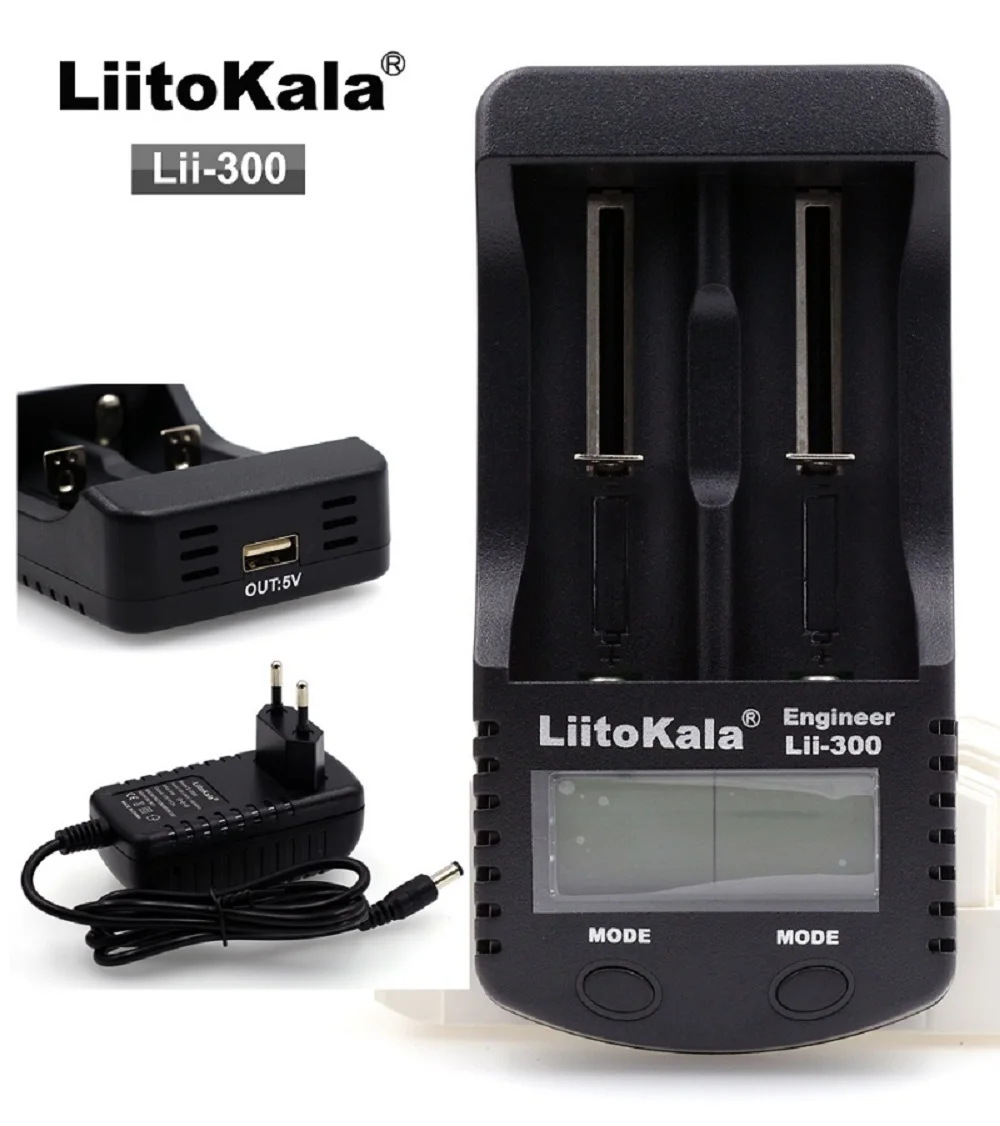 Liitokala Lii-500 PD4 300 S1 S2 NiMH ładowarka akumulatorów litowych, 3.7V 18650 18350 18500 17500 21700 26650 1.2V AA AAA LCD ładowarka