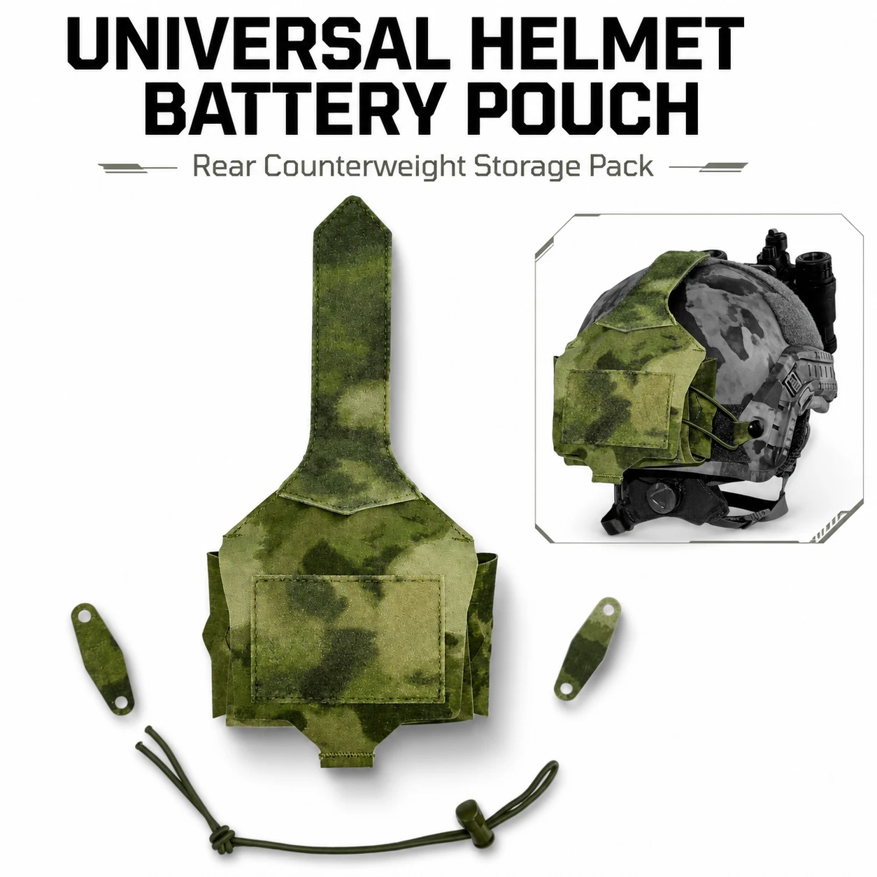 Tactical Helmet Counterweight Pouch for Fast Helmet Battery Case Molle Storage Bag Camouflage Tactical Accessories