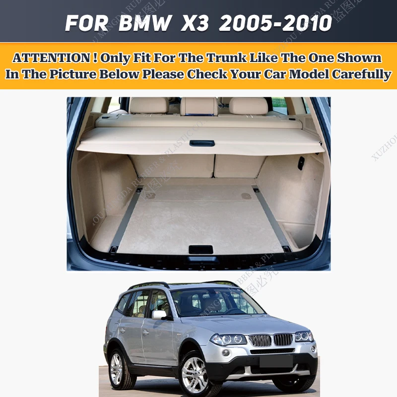 Custom Car Trunk Mat For BMW X3 E83 2005 2006 2007 2008 2009 2010 Car Floor Mat Wearing-Resistant PU Leather boot carpet