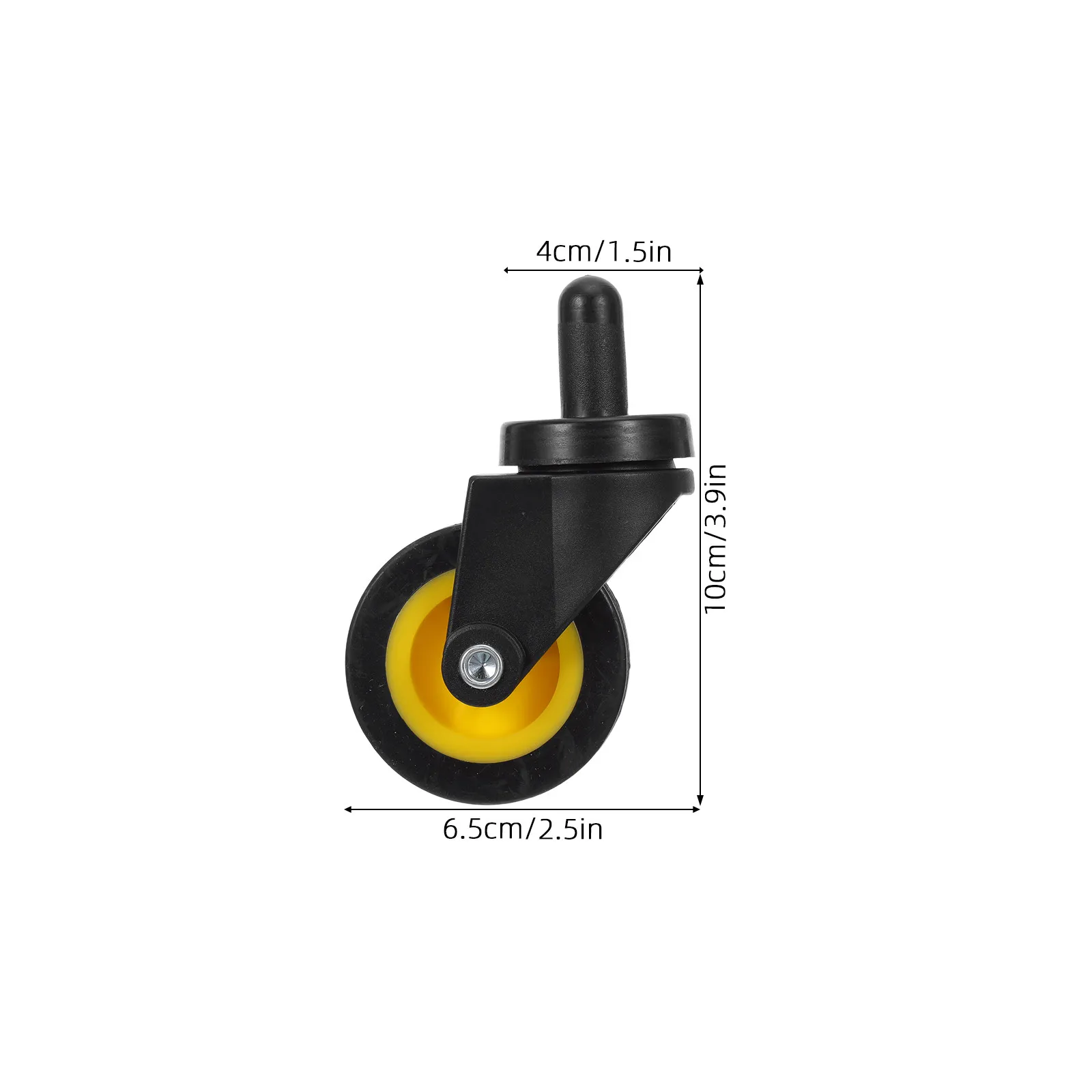 4Pcs Cleaning Cart Swivel Wheels Universal Utility Cart Replacement Casters Smooth Rotation Trolley Caster Wheel Kit Mop Bucket