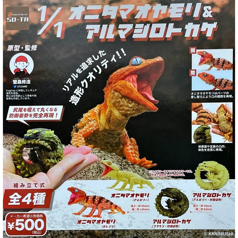 

Gashapon Simulation Reptile Model Armadillo Girdled Lizard Miniature Ornaments Action Figure Toys for Boys Girls Kids Gift